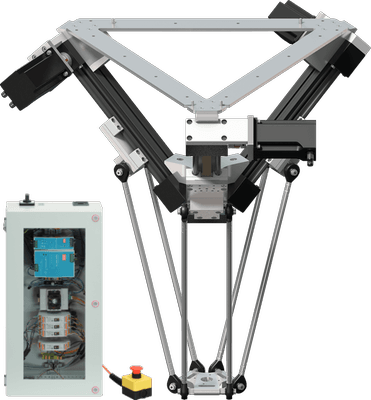 3-Achsen-Delta-Roboter | DLE-DR-0002 | Arbeitsraumdurchmesser 360 mm