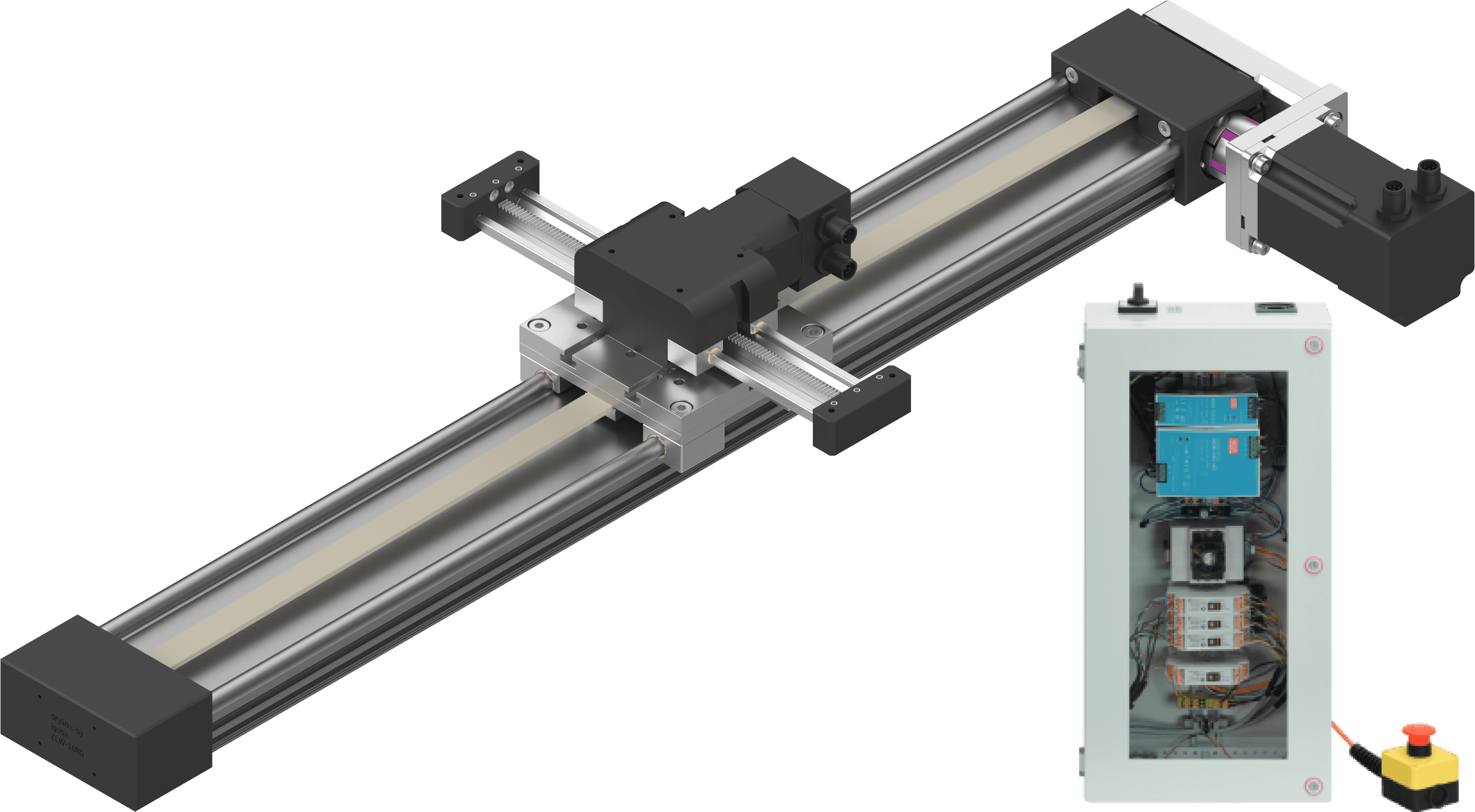 Linienportal | Schrittmotoren mit Encoder | Arbeitsraum 500x150 mm