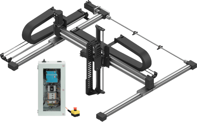 Raumportalroboter | DLE-RG-0012 | Arbeitsraum 800 x 800 x 500 mm